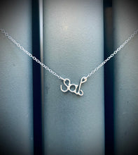 Load image into Gallery viewer, Silver &#39;Handwritten&#39; Name Necklace - 3 or 4 letters