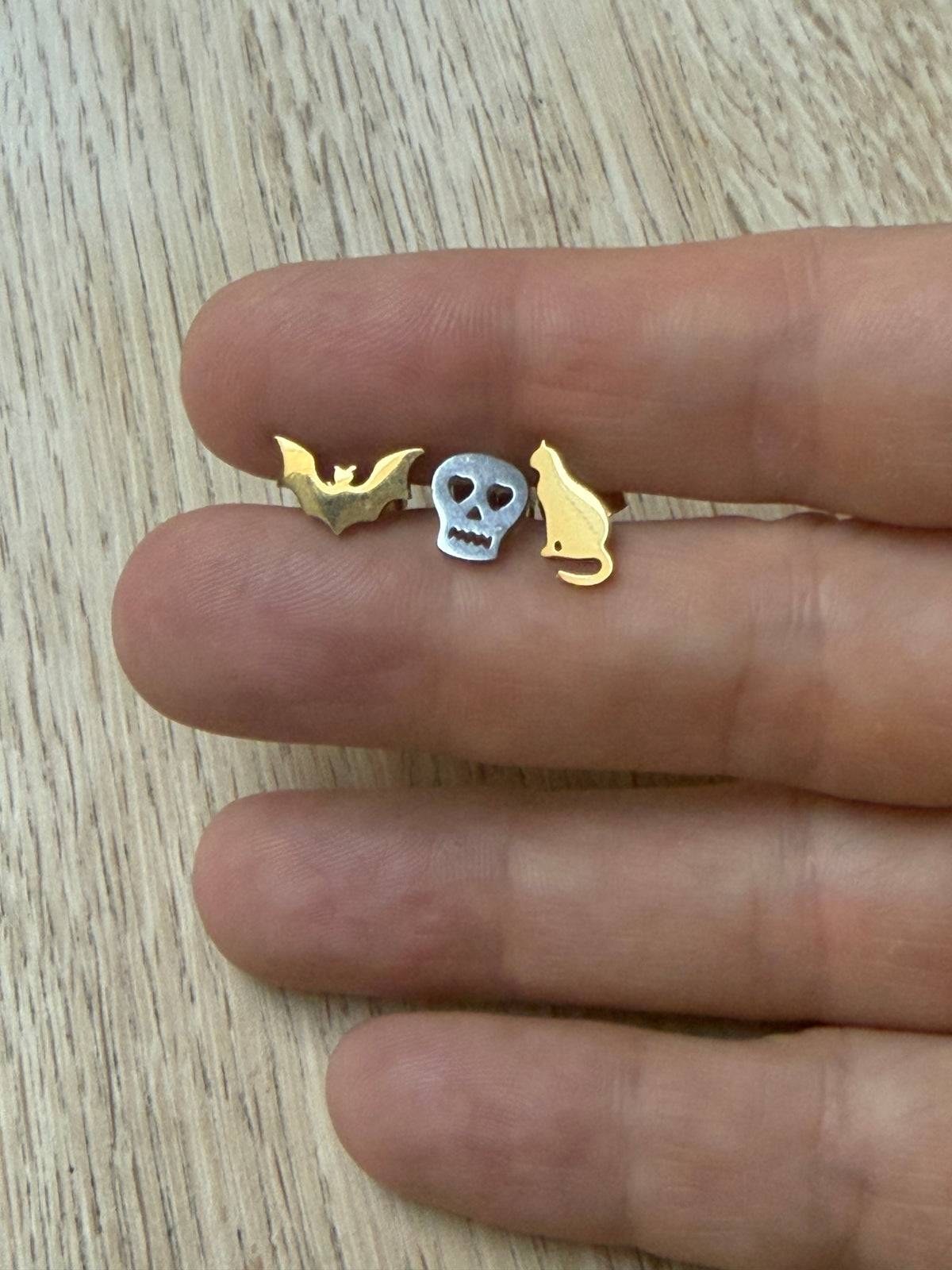 Halloween Set of Three Studs on Gift Card