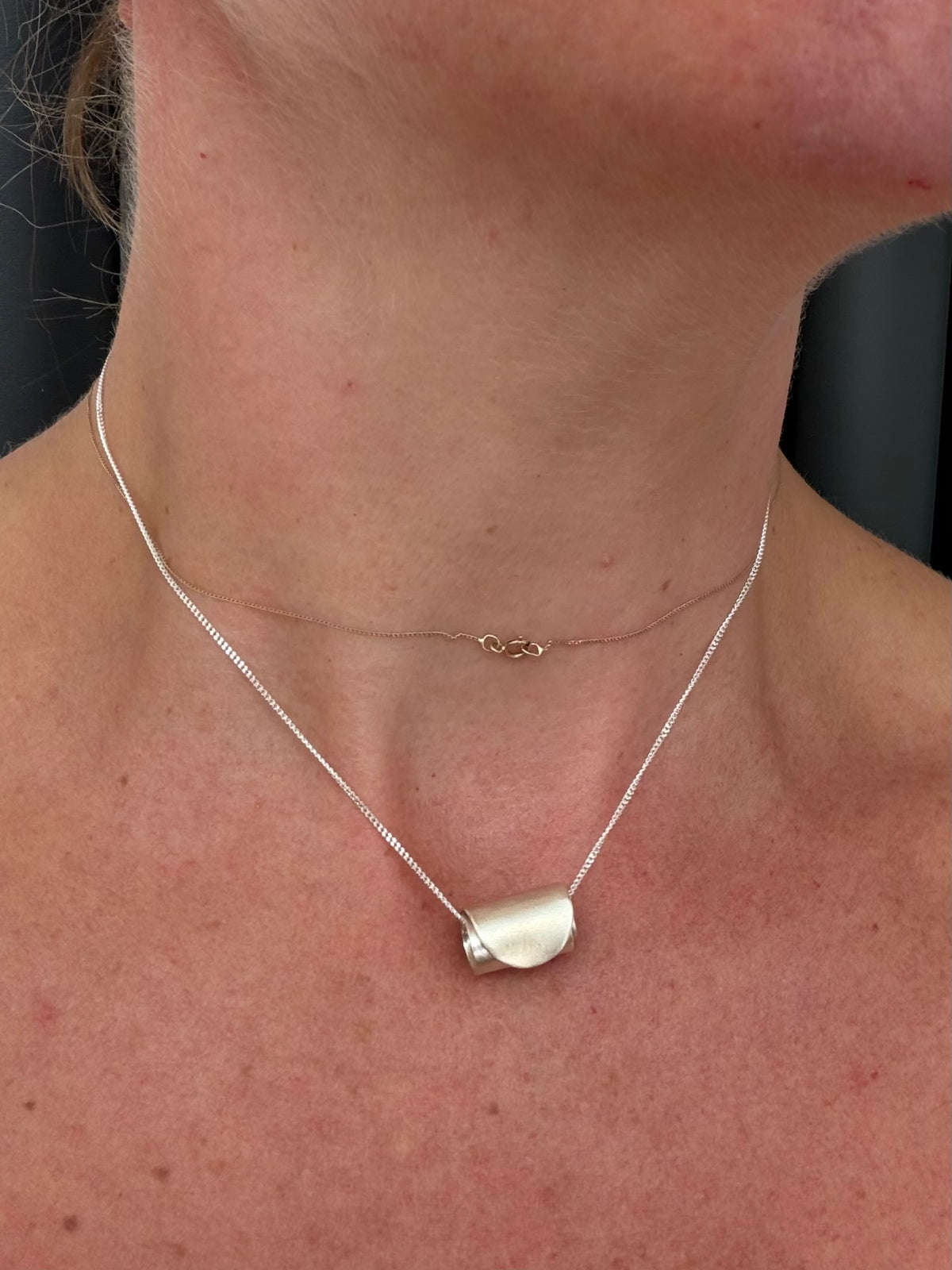 Silver rolled pendant
