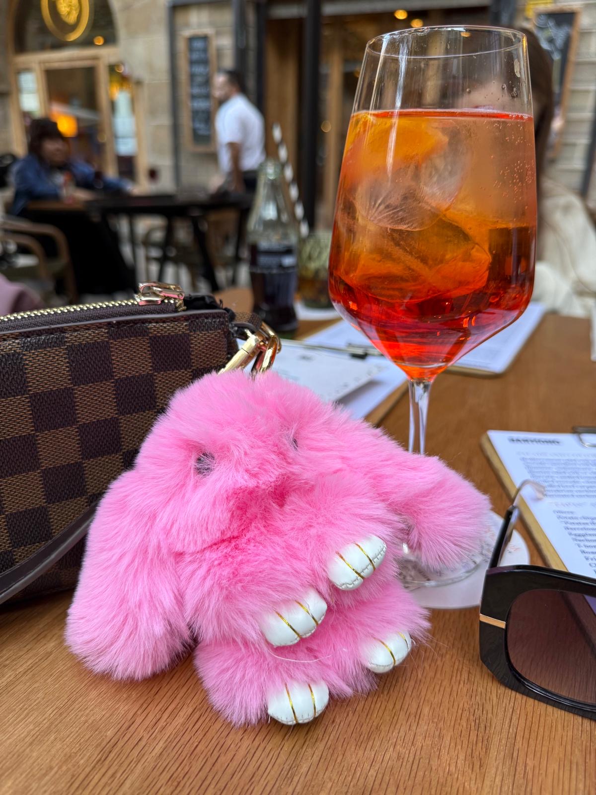 Fluffy Rabbit Keychain