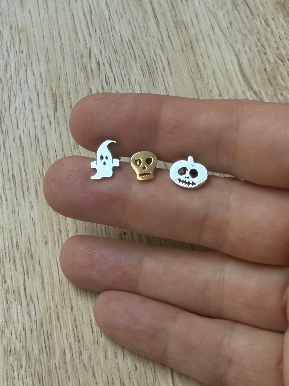 Halloween Set of Three Studs on Gift Card