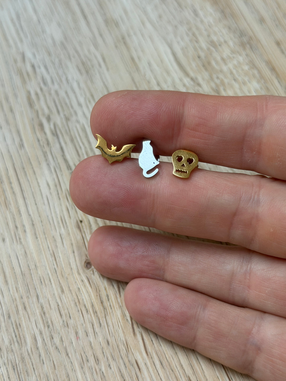Halloween Set of Three Studs on Gift Card