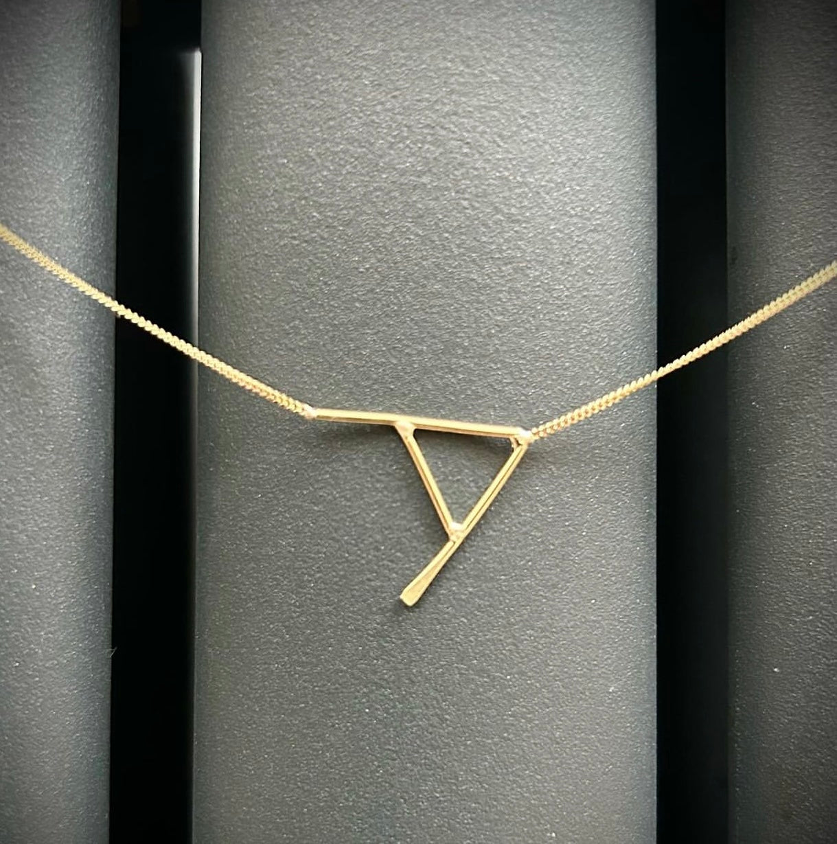 Large Gold Initial Necklace