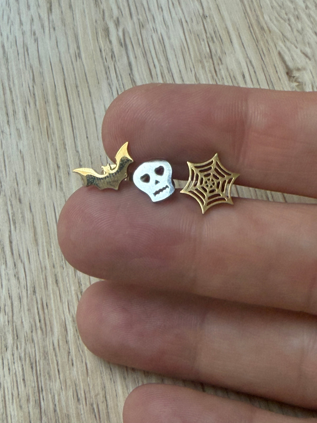Halloween Set of Three Studs on Gift Card