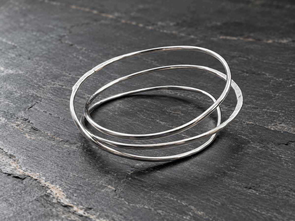 Wrap Silver Cuff Bangle