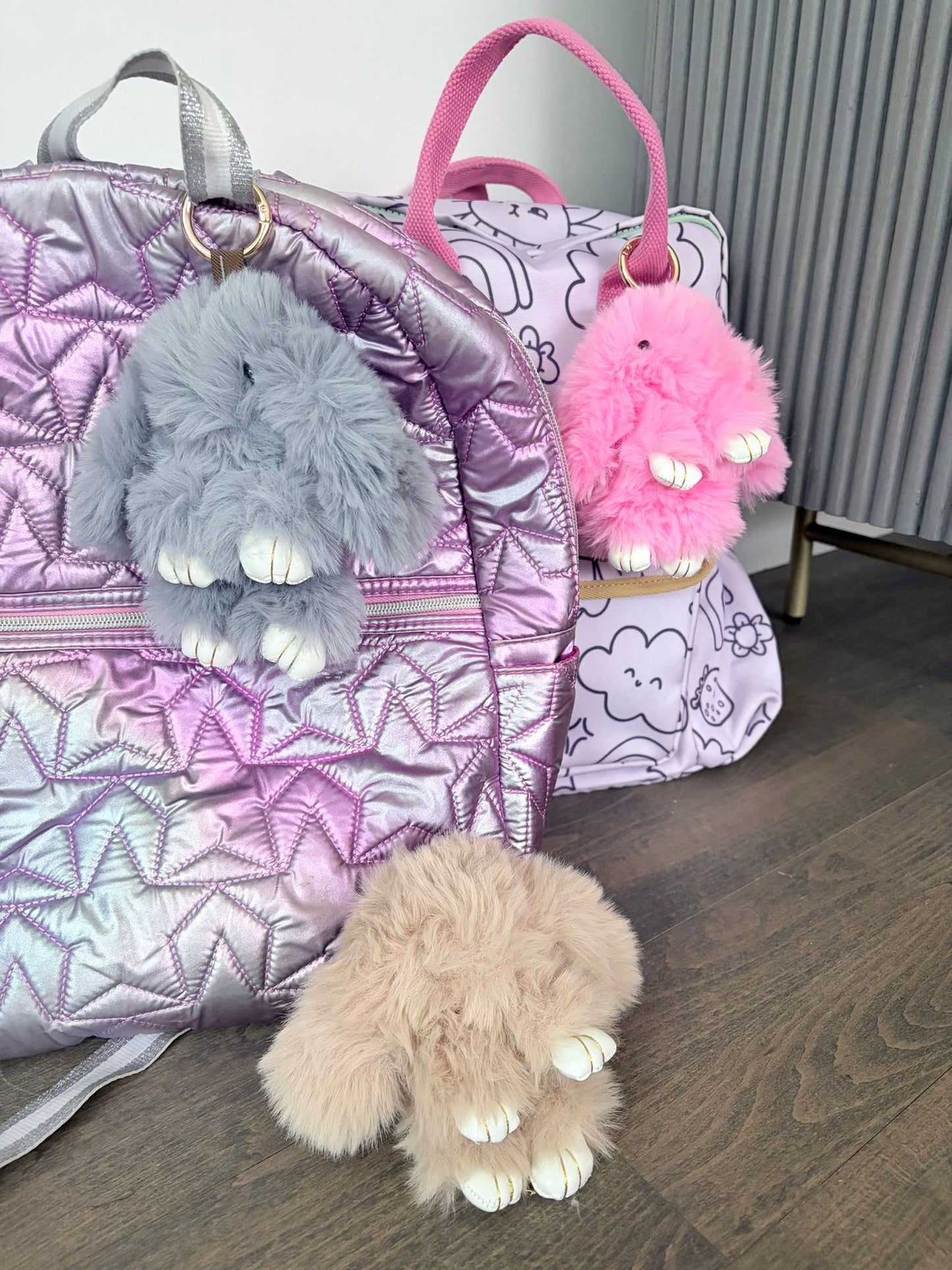 Fluffy Rabbit Keychain