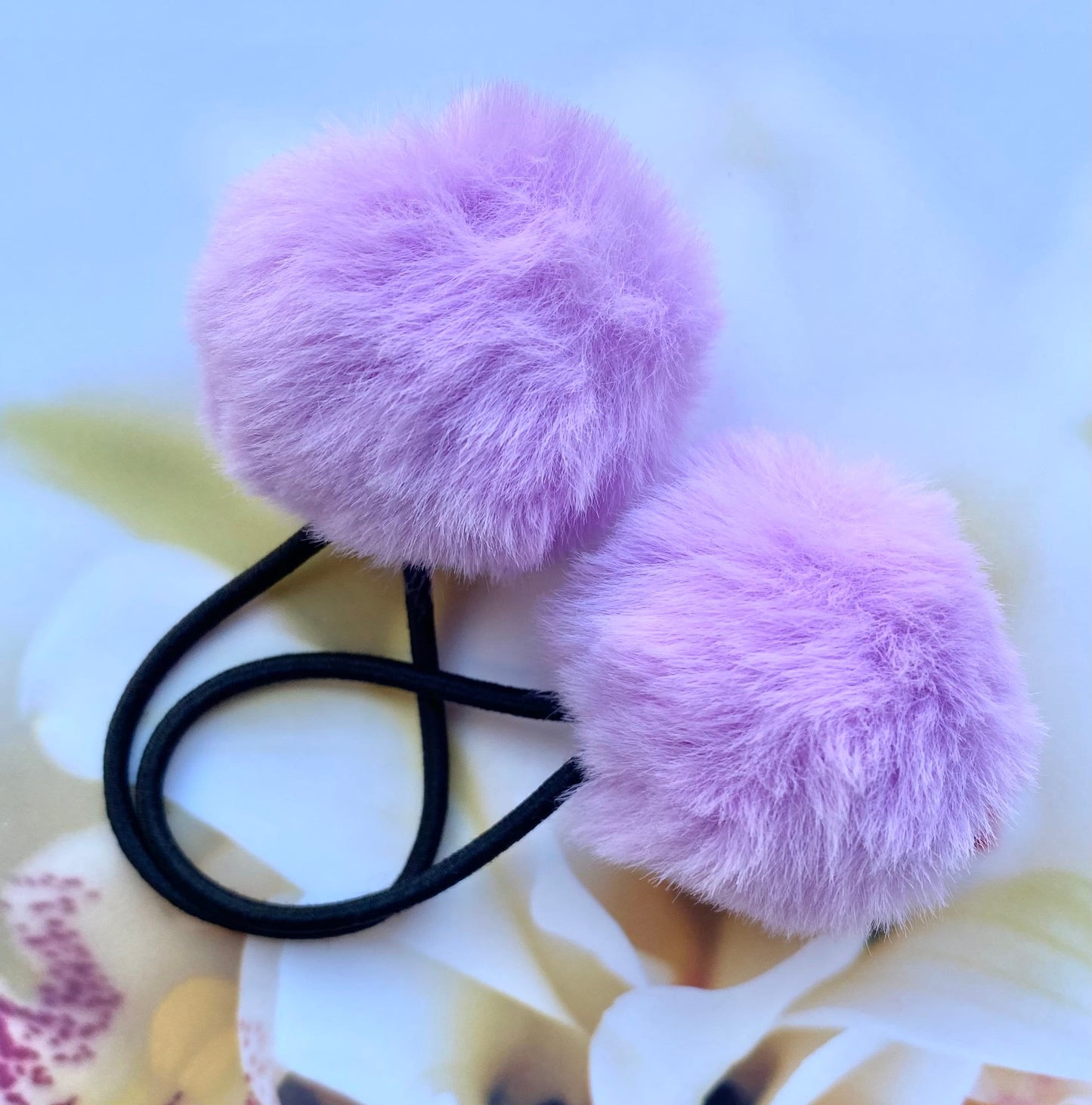 Birthday Hair Accessories - Set of 2 Pompom Hair Bobbles