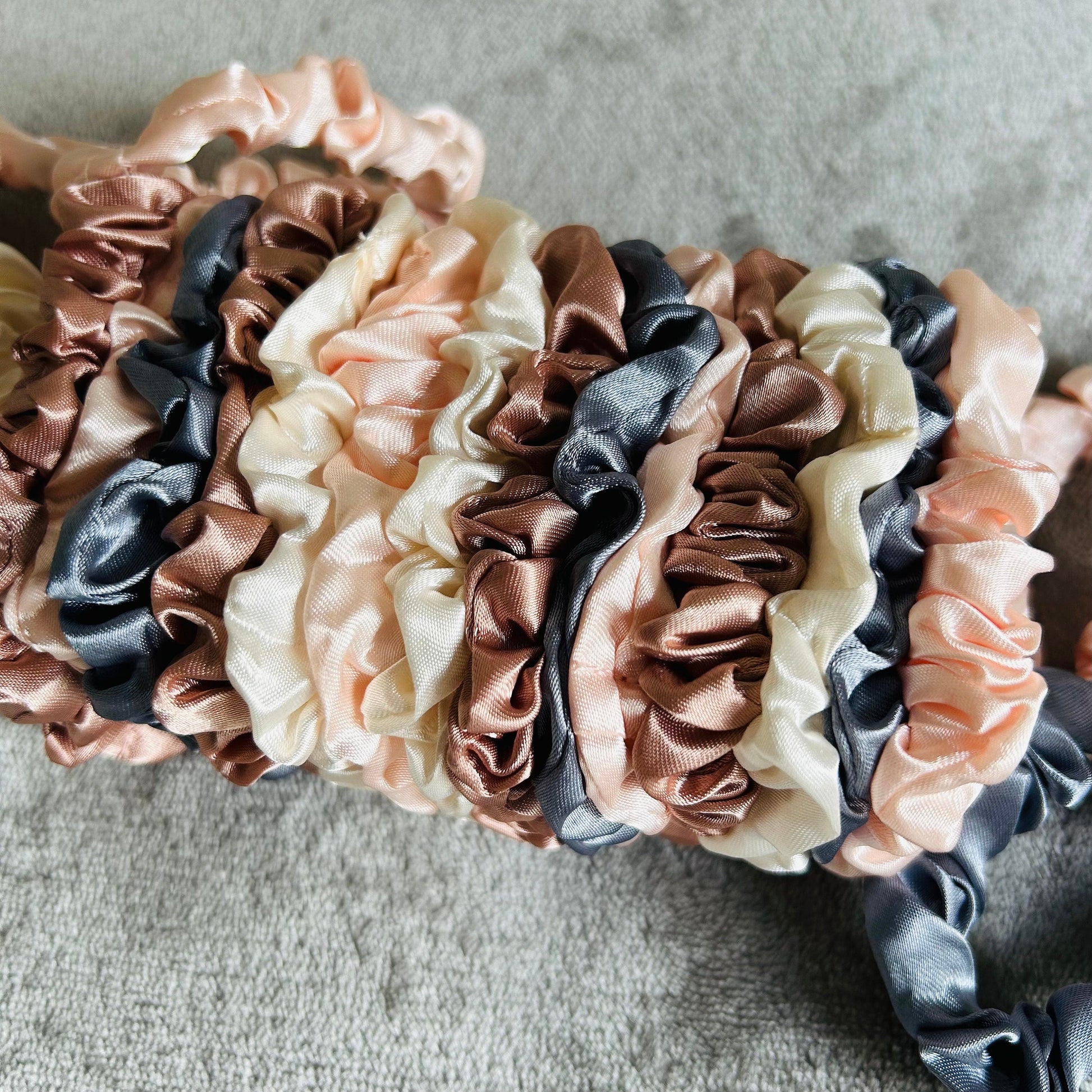 Gorgeous Colours Satin Scrunchies Hair Accessories