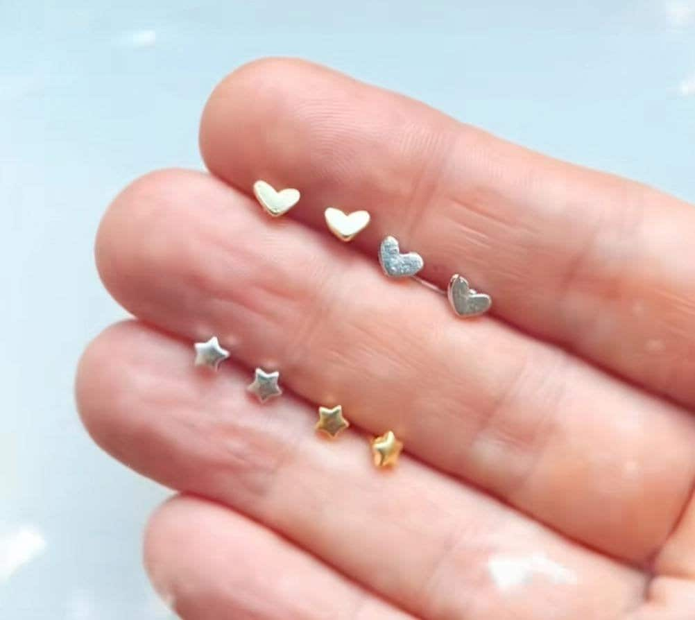 Dainty 3mm Stackable Studs - Tiny SINGLE Mix and Match Earrings