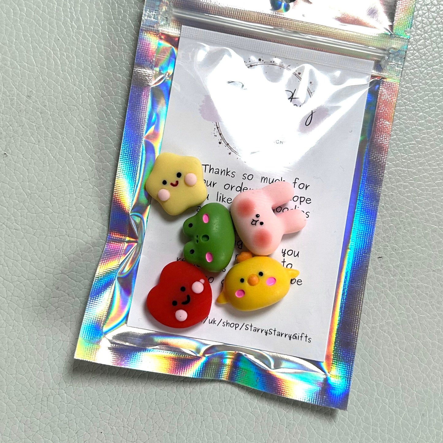 Easter Fridge Magnets Featuring Chick, Bunny, Frog, Star, Heart