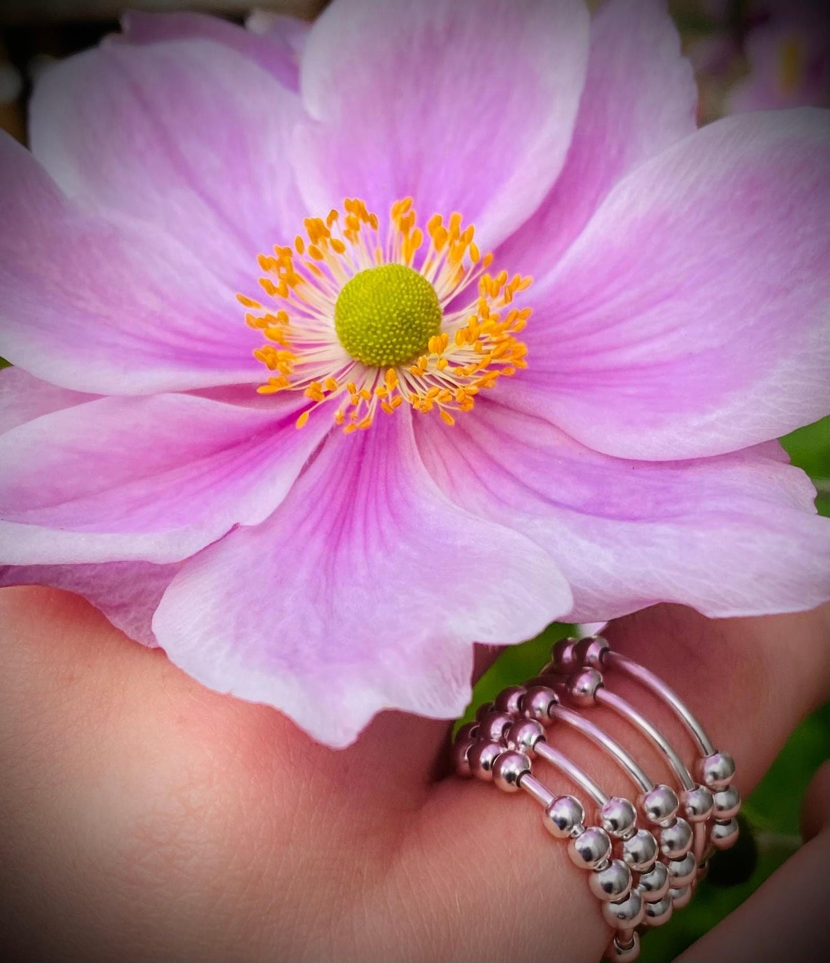 Adjustable Moving Bead Ring for Anxiety Relief