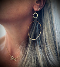 Load image into Gallery viewer, Daisy Jones gold plated hoops