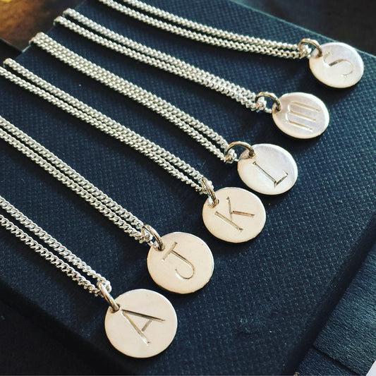 initial charm pendant