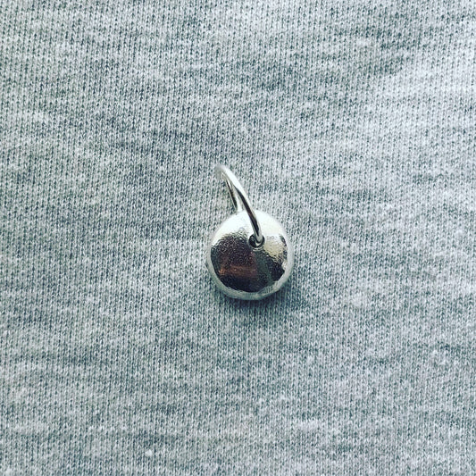 silver nugget charm