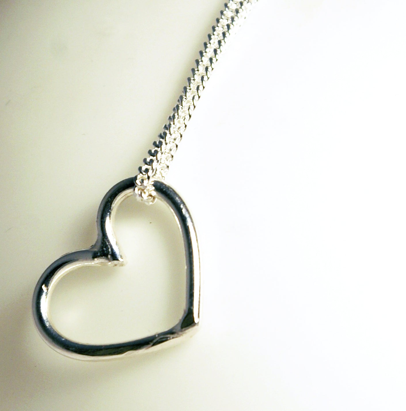 heart hoop pendant