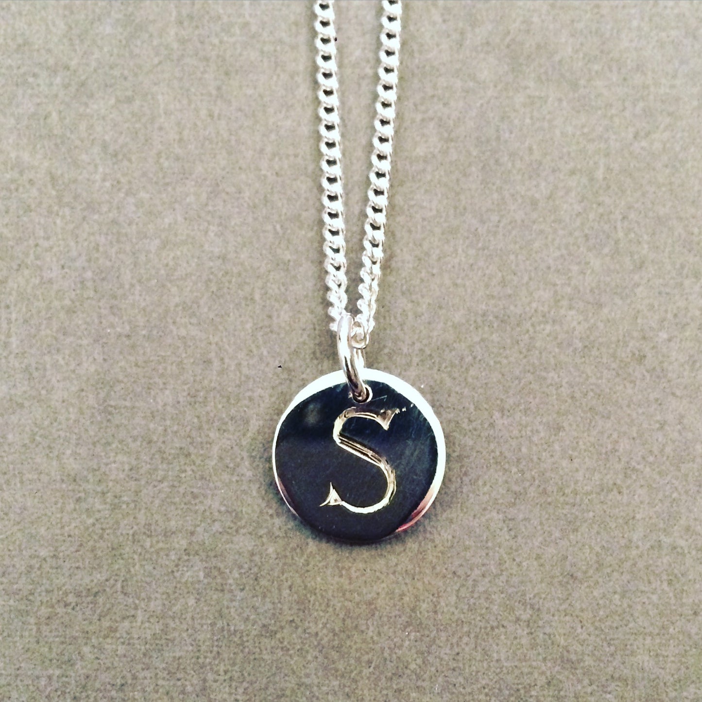 initial charm pendant